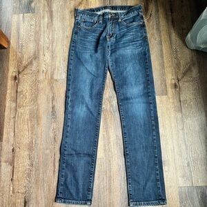 Men's Lucky 221 Dark Blue Straight Jeans Size 28x36